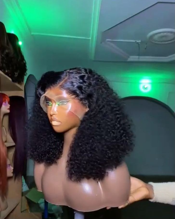 18-Inch Pixie Curls Full Frontal Wig – 100% Human Hair
